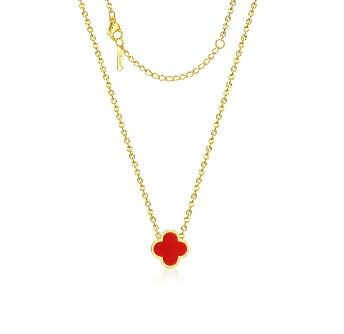 4 style icon necklace white - dorie jewelry